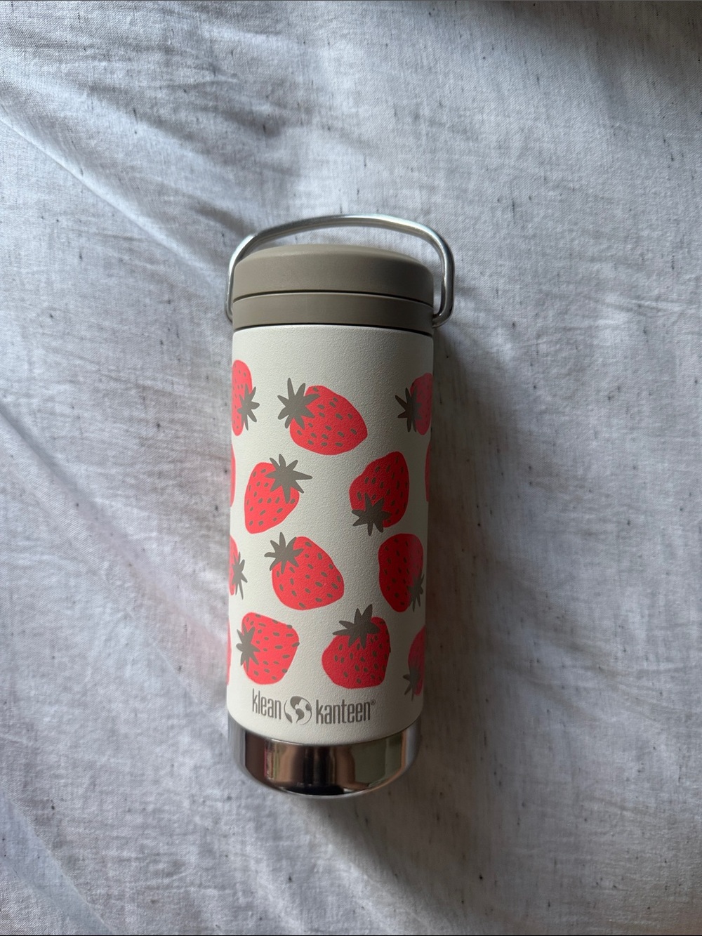 Strawberry water bottle